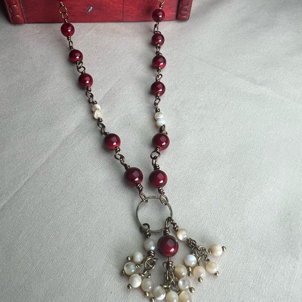 Handcrafted gemstone necklace
